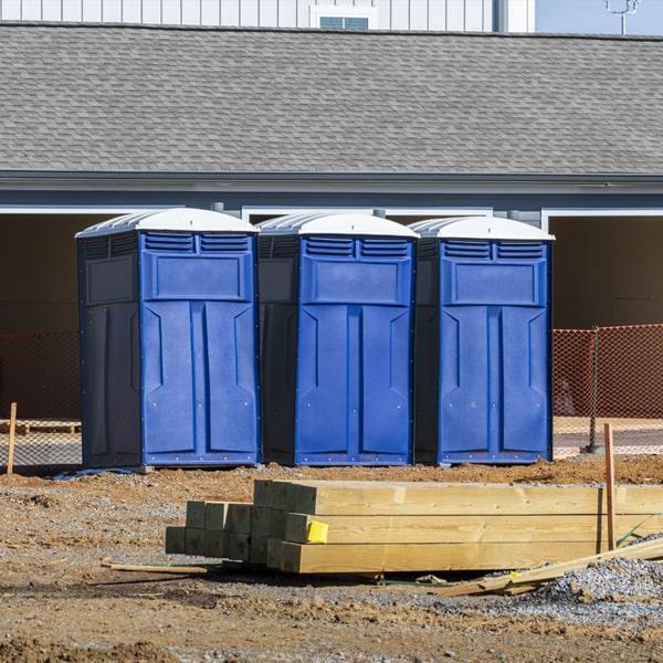 Heavy-duty construction site porta potty in Fairfield, California